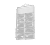 PLAFOPE 100pcs Nail Extensions Nail Tips Scale for UV Builder Gel Finger Extension Tools at Home Salon