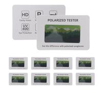 PLAFOPE 100pcs Polarized Sunglasses Test Card for Lenses and Eyewear Made of Paper Material with Hidden Image for Quick Polarization Detection, User-friendly Demo Tool Suitable for Optical