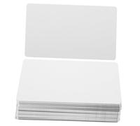 PLAFOPE 100Pcs Sublimation Metal Business Cards Thick Aluminum Blanks for DIY Engraving and Stamping Smooth Polished Name Cards Scratch Resistant Silver Metal Blanks