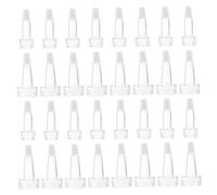 PLAFOPE 100pcs Transparent Plastic Vial Bottles with Sealing Caps Practical Bottle Covers for Essence Liquid Storage Design for Travel and Everyday Use