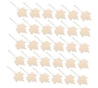 PLAFOPE 100pcs Unfinished Maple Leaf Wood Cutouts for Fall Crafts Rustic DIY Autumn Hanging Decorations and Thanksgiving Harvest Tags Blank Wooden Leaves for Painting and Seasonal Party