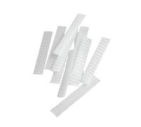 PLAFOPE 100Pcs White PE Plastic Mesh Makeup Brush Protective Covers Sleeves Breathable Net for Makeup Brush Care and Travel Storage