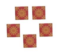 PLAFOPE 100pcs Wine Red Wedding Paper Napkins 33x33cm Printed Banquet Luncheon Serviettes 5 Packs for Party and Event Use