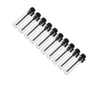 PLAFOPE 10pcs 1ml Glass Mini Serum Bottles with Leakproof Design, for Sampling and Travel, Elegant Black Perfume Sample Containers for Business Trips