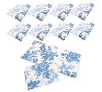 PLAFOPE 10pcs Blue and White Porcelain Bouquet Wrapping Paper Premium Printed Wrap for DIY Present Boxes Floral Pattern Paper for Bags and Craft Decoration