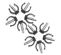 PLAFOPE 10pcs C-Shape Cane Clamps Walker Parts Crutch Holder Pipe Connector Clamp for 22mm Tubes 28mm Pin Length Universal Crutch Grip Replacement for Elderly and Disabled