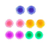 PLAFOPE 10pcs Cat Teaser Small Spiky Ball Plastic Cat Plaything Interactive Pet to Stimulate Curiosity Random Color