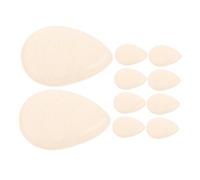 PLAFOPE 10pcs Clear Silicone Powder Puff for Face Powder Application Soft Nonabsorbent Makeup Blender Sponges with Ergonomic Design for Liquid Foundation Cream Concealer Blush Easy to