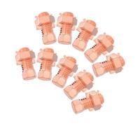 PLAFOPE 10pcs Copper Open Slot Cable Clamp with Easy Installation and Enhanced Safety, Copper Cable Terminal Clamp Suitable for Electrical and Industrial Grounding Applications