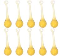 PLAFOPE 10pcs Crystal Pendant Ornaments Light Hanging Decorations for Chandeliers Golden Optical Crystal Glass Chic Style Super Sparkle Never Fade