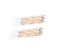 PLAFOPE 10pcs Dual End Wooden Nail Art Dotting Pens Professional Nail Tools for Manicure Painting and Decorating for Rhinestones Marbling More