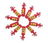 PLAFOPE 10pcs Fire Extinguisher Jewelry Charms: Bracelet DIY Accessories Mini Fireman Pendants For Necklace Making Graduation Keychain Crafts Earring