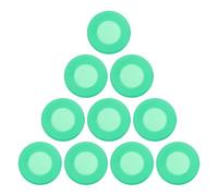 PLAFOPE 10Pcs Green Soft Silicone Stethoscope Covers Replacement Medical Tool Protectors for General Practitioner Accessories and Doctor Office Supplies