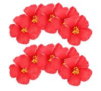 PLAFOPE 10pcs Hawaiian Flower Hair Clips Floral Barrettes Lightweight Secure Hold for Women Tropical Beach Party Wedding Luau Outings