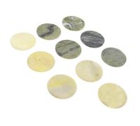 PLAFOPE 10pcs Jade Stone Eyelash Extension Pallet Holder Smooth Surface Eyelash Glue Adhesive Tray for Lash Extension Tools and Accessories