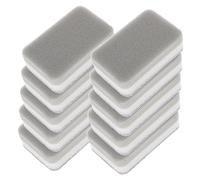 PLAFOPE 10pcs Kitchen Cleaning Sponge Double Sided Scrub Pad Grey Three-Layer Heavy Duty Dish Washing Sponge for Kitchen Cleaning Tasks