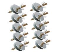 PLAFOPE 10pcs M5x50mm Bird Perch Screws with Washers Double-headed Fixing Screws for Bird Cage Perches and Springboards Cage Accessories Kit for Budgie