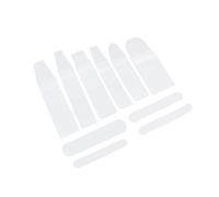 PLAFOPE 10pcs Makeup Brush Storage Bags Cosmetic Tool Storage Pouch 7.47x2.36x0.08in Waterproof Easy to Carry Mixed Style for Traveling Use Female Friends Assorted Style