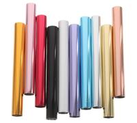 PLAFOPE 10PCS Metal Nail Art Pen Caps with Vivid Color Variety Anti-drying Manicure Brush Secure Nail Polish Protection Covers for Salon DIY Beauty and Party Use