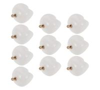 PLAFOPE 10pcs Mini White Fake Teeth Charms for Jewelry Making Realistic Dental Pendants for Necklace Earring Bracelet Crafting DIY Medical Tooth Charm for Dentist and Home Decoration