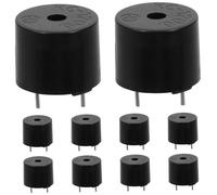 PLAFOPE 10pcs Piezo Electric Tone Buzzers Electromagnetic Replacement for Electronic Devices Clear Loud Sound Low Power Consumption
