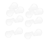 PLAFOPE 10pcs Plastic Brush Covers for Fan Shaped Brushes Makeup Protective Cover for Facial Protectors and Dust