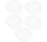 PLAFOPE 10pcs Plastic Petri Dishes with Lids Lab Plates for Microbiology Experiments School Projects Sample Cultivation Cell Culture Analysis