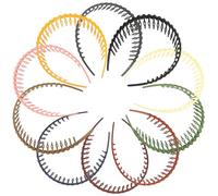 PLAFOPE 10pcs Plastic Teeth Hair Bands for Women, Simple and Stylish Thin Headbands, Convenient and Not Easy to Deform, for Washing Face and Leisure Use