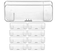 PLAFOPE 10pcs Portable Plastic Safety Case Small Travel Storage Box for Manual Protective Carrying Holder
