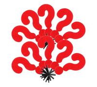 PLAFOPE 10pcs Red Question Mark Hair Clips Headpiece Kawaii Hair Snap Clips Party Accessories for Thin Decorative Pins