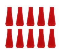 PLAFOPE 10pcs Red Rubber Arrow Rubber Safety Arrowheads for Archery Practice and Hunting Game Suitable for Carbon Arrow Shaft