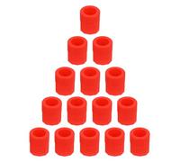 PLAFOPE 10pcs Red Silicone Shot Glass Ice Cube Molds Set, Creative Single-Hole Wine Glass Shape, Bar Supplies for Party Drinks and Cocktail Ice Tray