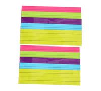 PLAFOPE 10pcs Reusable Non-Magnetic Dry Erase Sentence Strips with Four-Grid Three-line Layout for Teachers Classroom Office Colored Structured Writing Aids for Guided Reading and