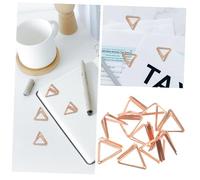 PLAFOPE 10Pcs Rose Gold Memo Clips Iron Photo Holders Business Card Display Stands for Office Table Numbers and Place Cards