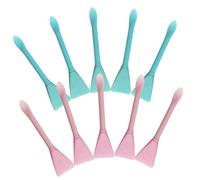 PLAFOPE 10pcs Silicone Face Mask Brush Stick Digger Facial Mask Brush Applicators for Women