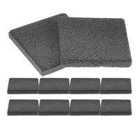 PLAFOPE 10pcs Square Ceramic Coral Frag Bases Breeding Mounts Button Bottom for Aquarium Reef Decoration and Coral Support Frag Brackets