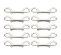 PLAFOPE 10pcs Zinc Alloy Double Ended Dog Leash Snap Clips for Pet Collar and Harness with Quick Release