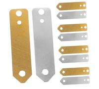 PLAFOPE 10pcs Zinc Anode Sheet Material for Fruit Power Experiments Zinc Strip and Copper Anode Sheet for Experiment Tools