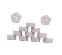 PLAFOPE 12 Pcs Volcanic Rock Teeth Grinding Stones for Hamsters Rabbits Guinea Pigs, 4x2cm Mineral Pet Chew Calcium for Small Animals