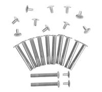 PLAFOPE 12 Sets Folding Hand Fan Rivets and Nuts Replacement Kit for DIY Handmade Bamboo and Paper Fans Shaft Fasteners and Assembly Accessories