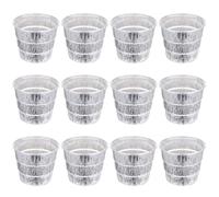 PLAFOPE 12pcs BBQ Grease Bucket Liners Aluminum Foil Drip Tray Replacement for Pellet Grills Professional BBQ Liner Foil Tray Set for Grill Grease Buckets