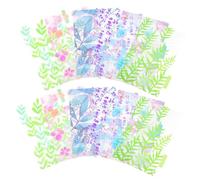 PLAFOPE 12Pcs Binder Dividers for Rings Binder Floral Pattern Transparent PP Index Tabs Multi-Color Page Separators for Organizing Documents Notebooks Home School Office Use