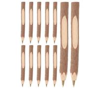 PLAFOPE 12pcs Creative Ballpoint Pens Made from Bark Wood Featuring Smooth Flow and Convenient to Carry Design, for School Season Decor and Students Ballpoint Pens Use