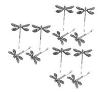 PLAFOPE 12pcs Dragonfly Hairpins Metal Alloy Barrette Vintage Hair Accessories for Women and Girls Elegant Style Hair Clips for Weddings and Gatherings