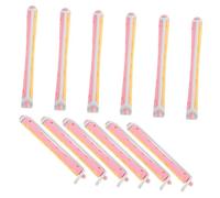 PLAFOPE 12pcs Flexible Perm Rods Hair Curlers for Women Plastic Hair Rollers for Short Use Curling Tools for Charming Transformation