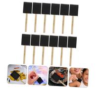 PLAFOPE 12Pcs Graffiti Sponge Brushes for Painting with Handle Smooth Application for Watercolor Gouache Early Childhood Art Tool for Nursery School and Creative DIY