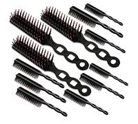 PLAFOPE 12pcs Long Handle Detangling Combs Set for Curly Hair Lightweight Durable Hair Combs for Smoother for Daily Use and Travel