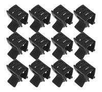 PLAFOPE 12pcs Mini Plastic Hair Clips Small Rectangle Claw Clips Strong Hold for Styling Thin Hair and Daily Use