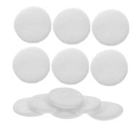 PLAFOPE 12PCS Velvet Cotton Makeup Sponges Round Powder Sponge Satin Ribbon Soft for Loose Powder Application for Women and Girls Reusable and Washable