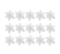 PLAFOPE 15pcs Embroidered Iron-on Patches for Clothing 6.5x6.5cm DIY Winter Craft Accessories for Jackets Hoodies Shirts Decoration